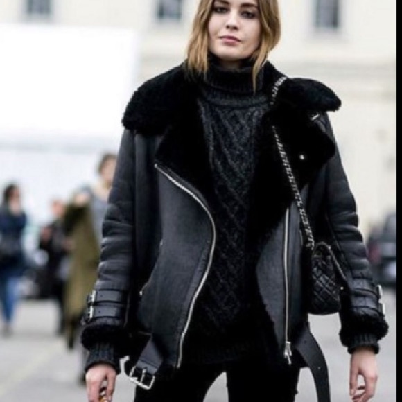 Forever 21 moss green faux suede|fur oversized aviator jacket size Small - Picture 13 of 13